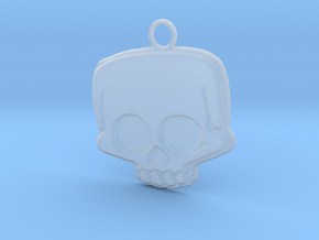 Funny Skull in Clear Ultra Fine Detail Plastic