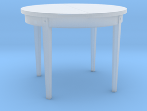 H0 Dinner Table - 1:87 in Clear Ultra Fine Detail Plastic