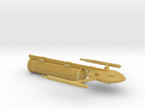 Large Modular Freighter with Cylinder Cargo Pod in Tan Fine Detail Plastic