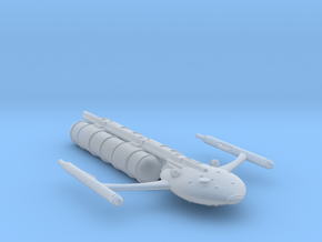 Large Modular Freighter with Tanker Pods in Clear Ultra Fine Detail Plastic