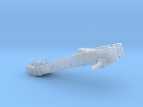 W02.2 6_pdr_gun carriage in Clear Ultra Fine Detail Plastic