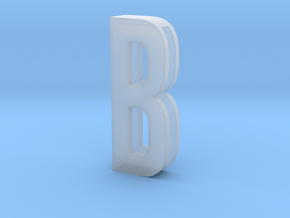 Choker Slide Letters (4cm) - Letter B in Clear Ultra Fine Detail Plastic