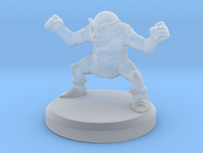 HeroQuest Goblin Miniature in Clear Ultra Fine Detail Plastic