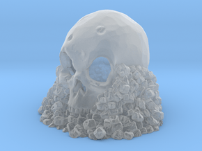 Skull on Rocks in Tan Fine Detail Plastic