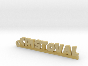 CRISTOVAL_keychain_Lucky in Tan Fine Detail Plastic