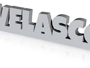 VELASCO_keychain_Lucky in Clear Ultra Fine Detail Plastic