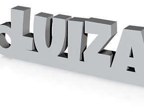 LUIZA_keychain_Lucky in Clear Ultra Fine Detail Plastic