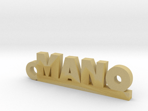 MANO_keychain_Lucky in Tan Fine Detail Plastic