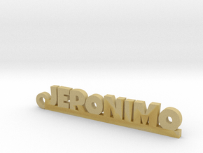 JERONIMO_keychain_Lucky in Tan Fine Detail Plastic