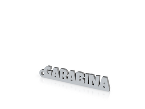 GARABINA_keychain_Lucky in Clear Ultra Fine Detail Plastic