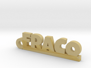 FRACO_keychain_Lucky in Tan Fine Detail Plastic