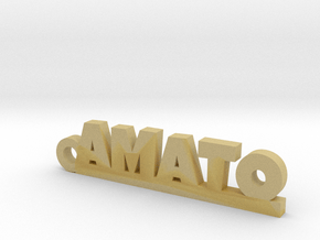 AMATO_keychain_Lucky in Tan Fine Detail Plastic