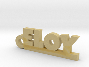 ELOY_keychain_Lucky in Tan Fine Detail Plastic