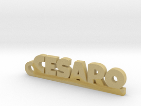 CESARO_keychain_Lucky in Tan Fine Detail Plastic