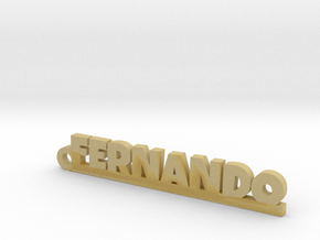 FERNANDO_keychain_Lucky in Tan Fine Detail Plastic