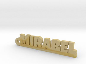 MIRABEL_keychain_Lucky in Tan Fine Detail Plastic