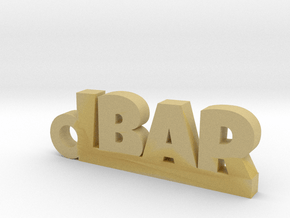 IBAR_keychain_Lucky in Tan Fine Detail Plastic