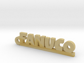 FANUCO_keychain_Lucky in Tan Fine Detail Plastic