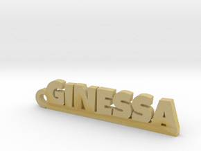 GINESSA_keychain_Lucky in Tan Fine Detail Plastic