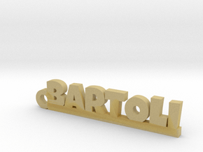 BARTOLI_keychain_Lucky in Tan Fine Detail Plastic