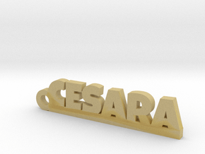 CESARA_keychain_Lucky in Tan Fine Detail Plastic