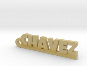 CHAVEZ_keychain_Lucky in Tan Fine Detail Plastic