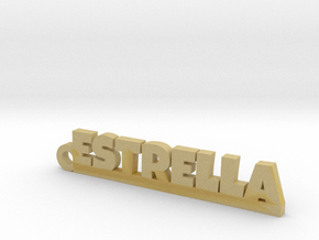 ESTRELLA_keychain_Lucky in Tan Fine Detail Plastic