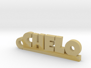 CHELO_keychain_Lucky in Tan Fine Detail Plastic