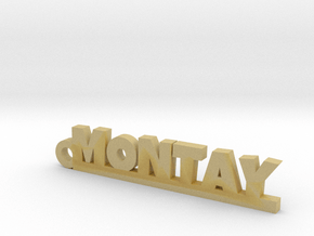MONTAY_keychain_Lucky in Tan Fine Detail Plastic