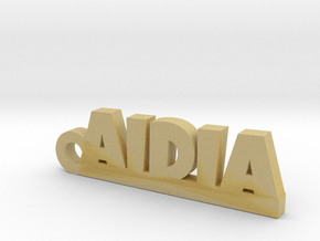 AIDIA_keychain_Lucky in Tan Fine Detail Plastic