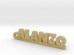 ALANZO_keychain_Lucky in Tan Fine Detail Plastic