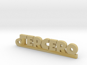 TERCERO_keychain_Lucky in Tan Fine Detail Plastic