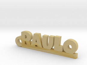 RAULO_keychain_Lucky in Tan Fine Detail Plastic