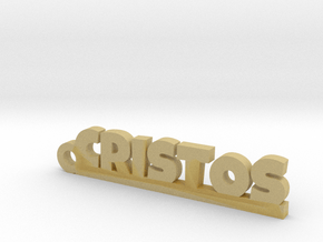 CRISTOS_keychain_Lucky in Tan Fine Detail Plastic
