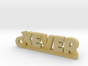 XEVER_keychain_Lucky in Tan Fine Detail Plastic