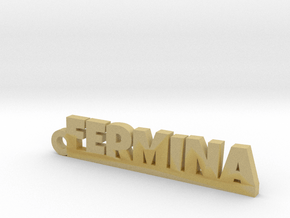 FERMINA_keychain_Lucky in Tan Fine Detail Plastic
