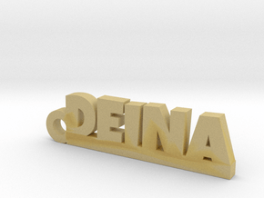 DEINA_keychain_Lucky in Tan Fine Detail Plastic