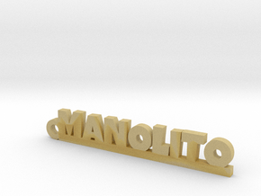 MANOLITO_keychain_Lucky in Tan Fine Detail Plastic