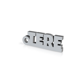 TERE_keychain_Lucky in Clear Ultra Fine Detail Plastic
