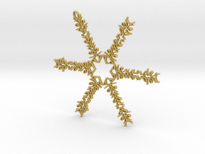 Alexander snowflake ornament in Tan Fine Detail Plastic