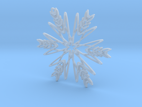 Ava snowflake ornament in Clear Ultra Fine Detail Plastic