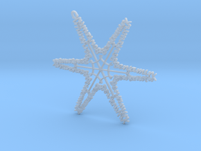 Benjamin snowflake ornament in Clear Ultra Fine Detail Plastic