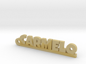 CARMELO_keychain_Lucky in Tan Fine Detail Plastic