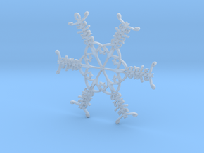 Daniel snowflake ornament in Clear Ultra Fine Detail Plastic