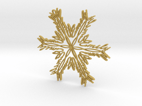 Emily snowflake ornament in Tan Fine Detail Plastic
