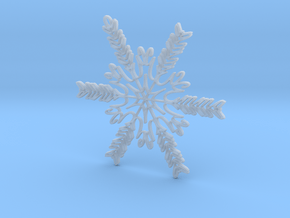 Emma snowflake ornament in Clear Ultra Fine Detail Plastic