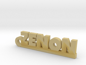 ZENON_keychain_Lucky in Tan Fine Detail Plastic
