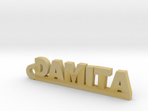 DAMITA_keychain_Lucky in Tan Fine Detail Plastic