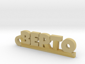 BERTO_keychain_Lucky in Tan Fine Detail Plastic