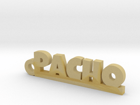 PACHO_keychain_Lucky in Tan Fine Detail Plastic